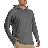 TACVASEN Herren Sonnenschutz Hoodie Sommer Atmungsaktiv Langarmshirts UPF...