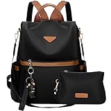 Leathario Rucksakck Damen klein,Diebstahlsicher Cityrucksack Set,PX4...