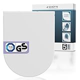 D-Form WC-Sitz mit Absenkautomatik TÜV-geprüft | Abnehmbarer Klodeckel...