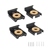 WJUAN 1 Set (4 Stück) Schwarz Federbelastete Spiegelhalterung -...