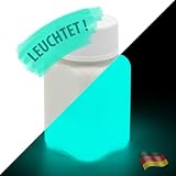 lumentics Premium Leuchtfarbe GrünBlau 100g - Im Dunkeln leuchtende...