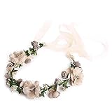 Ljmyy Modisches Blumenhaar, Hochzeit, Braut, Blumenkranz, Haarband mit...