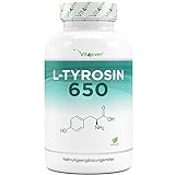 L-Tyrosin - 240 vegane Kapseln - Extra hochdosiert mit 1300 mg pro...
