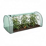 Relaxdays Frühbeet, HxBxT: 80 x 200 x 100 cm, Tür mit Reißverschluss,...