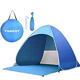 Tarent XXL Strandmuschel Pop Up - Outdoor strandzelt 3-5 Personen - UPF 50+...