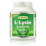 L Lysin Kapseln Hochdosiert - L-Lysin mit 900mg pro Tag (120 vegane...