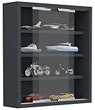 VCM Glasvitrine hängend | Vitrine Glas mit ESG-Sicherheitsglas | Maße: H....