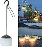 LED Campinglampe, 320 Lumen, 3 Lichtmodi, 2 Farben, 4000mAh Notstrombank,...