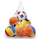 Ballnetz groß Ballnetztasche Tragbares Ballnetz Volleyballnetz Pool...