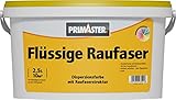 Primaster Flüssige Raufaser 2,5L Weiß Flüssigtapete Strukturfarbe...