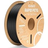ELEGOO Rapid PETG Filament 1.75mm Schwarz 1 KG, High Speed 600mm/s 3D...