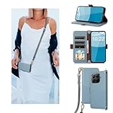 qichenlu Echtlder Handyhülle Umhängen für Xiaomi 15T Pro,【Handyband...