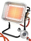 MalTec Gasheizstrahler Gazcamp Strahlende Flaschenhalter STEHEND 4,5kW...
