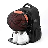 HMAKGG Basketball Rucksack, Sportrucksack mit Schuhfach & Ballfach,...