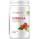 Bio Acerola Pulver - 200 g - Vitamin C aus der Acerolakirsche - Hochdosiert...