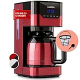 Klarstein 1,2 L Kaffeemaschine mit Timer, Filtermaschine für 12 Tassen,...