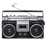 Silva Schneider PCR 1980 BT Tragbarer Retro-Kassettenrecorder mit Bluetooth...