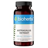 Astragalus Kapseln – 100 Stück hochdosiert mit 300 mg von BIOHERBA PZN...