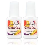 Hautkleber für Glitzertattoos, Eleanore's Diary 10 ml*2 Glitter Glue,...