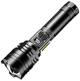 ASORT Taschenlampe LED 1000000 Lumen, Extrem Hell USB Aufladbar Taktische...