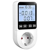 Stromzähler für Steckdose 8 Modi, Strommessgerät Energiekostenmessgerät...