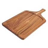 ULTECHNOVO Natürlicher Holz Steak und Pizzateller Robustes Schneidebrett...