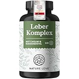 NATURE LOVE® Leber Komplex - 120 Kapseln - mit Mariendistel, Cholin,...