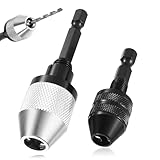 2 STK Schnellspannbohrfutter, Schnell Bohrfutter Adapter, Keyless...
