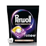 Perwoll Renew Caps Black Waschmittel (19 Wäschen), All-in-1 Waschmittel...
