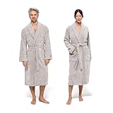 möve Eden Schalkragenmantel mit Kästchenstruktur Velours in Gr. L aus 80...