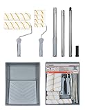 ROLLINGDOG Farbroller Set – 22,9 cm Farbrollen und Tabletts, Rollen Sets...