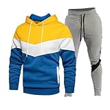 Trainingsanzug für Herren, komplettes Set, Kapuzenpullover, Oberteil,...