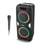 MEDION PE-1 Pure Partybox (Akku, mit Mikrofon, tragbarer Bluetooth...