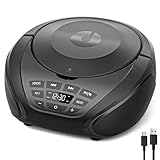 Gueray CD Player Tragbar Boombox Radio mit CD-Player CD Spieler mit...