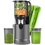 Entsafter - Slow Juicer mit 147 mm Einfüllschacht & 400W Motor | Hohe...