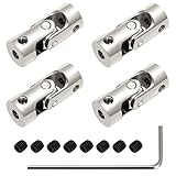 QWORK® 4er Pack 3mm bis 3mm Metallwellenkupplung Motoranschluss...