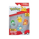 Pokemon Spiel Figure; Pikachu, Bulbasaur, Charmander, Squirtle 5cm Figur