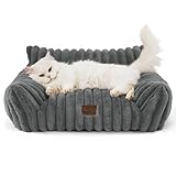 BEDSURE Katzenbett groß orthopädisches Katzensofa-61x46x25cm Hundesofa...