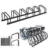 Froadp Fahrradständer Boden für 6 Fahrräder,Mehrfachständer für...