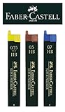 Faber-Castell Feinminen-Set Super-Polymer, 0,35/0,5/0,7mm, HB, Ersatzminen,...