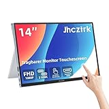 Jhcztrk 14 Zoll tragbarer Monitor Touchscreen Full HD 1200P Metallrahmen...