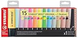 STABILO BOSS ORIGINAL Textmarker Set Bürotextmarker 5 Neon + 5 Pastell + 4...