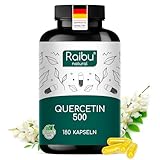 Quercetin Hochdosiert - 180 Kapseln - 500 mg Quercetin pro Kapsel - Vorrat...