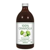 100% Graviola Frucht-Saft -unfiltriert & vegan- (500ml), aus 100% Graviola...