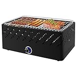 kisidus Holzkohlegrill Tischgrill mit Lüfter, Camping Grill mit...