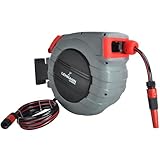 LEHMANN Wand-Schlauchbox 15 m + 1,5 m, Schlauchtrommel für...