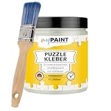 myPAINT® Puzzlekleber (250ml XL Puzzle Glue) hochtransparenter Puzzle...