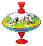 Lena tin Toys 52249 - Brummkreisel Ø19 cm Der kleine Maulwurf, Metall...