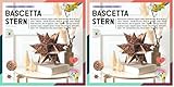 folia 411/1515 - Bastelset Bascetta Stern Weihnachtsornament, kupfer/weiß,...