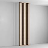 MARBET DESIGN Raumteiler Lamellenwand 275x58cm MDF Raumtrenner Trennwand -...